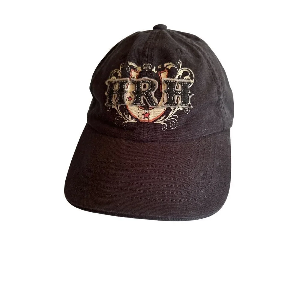 Hard Rock Hotel Baseball Cap Black‎ HRH Las Vegas Horseshoe Adjustable Hat